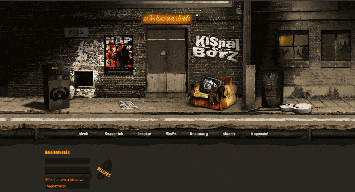 Kispál és a borz gif